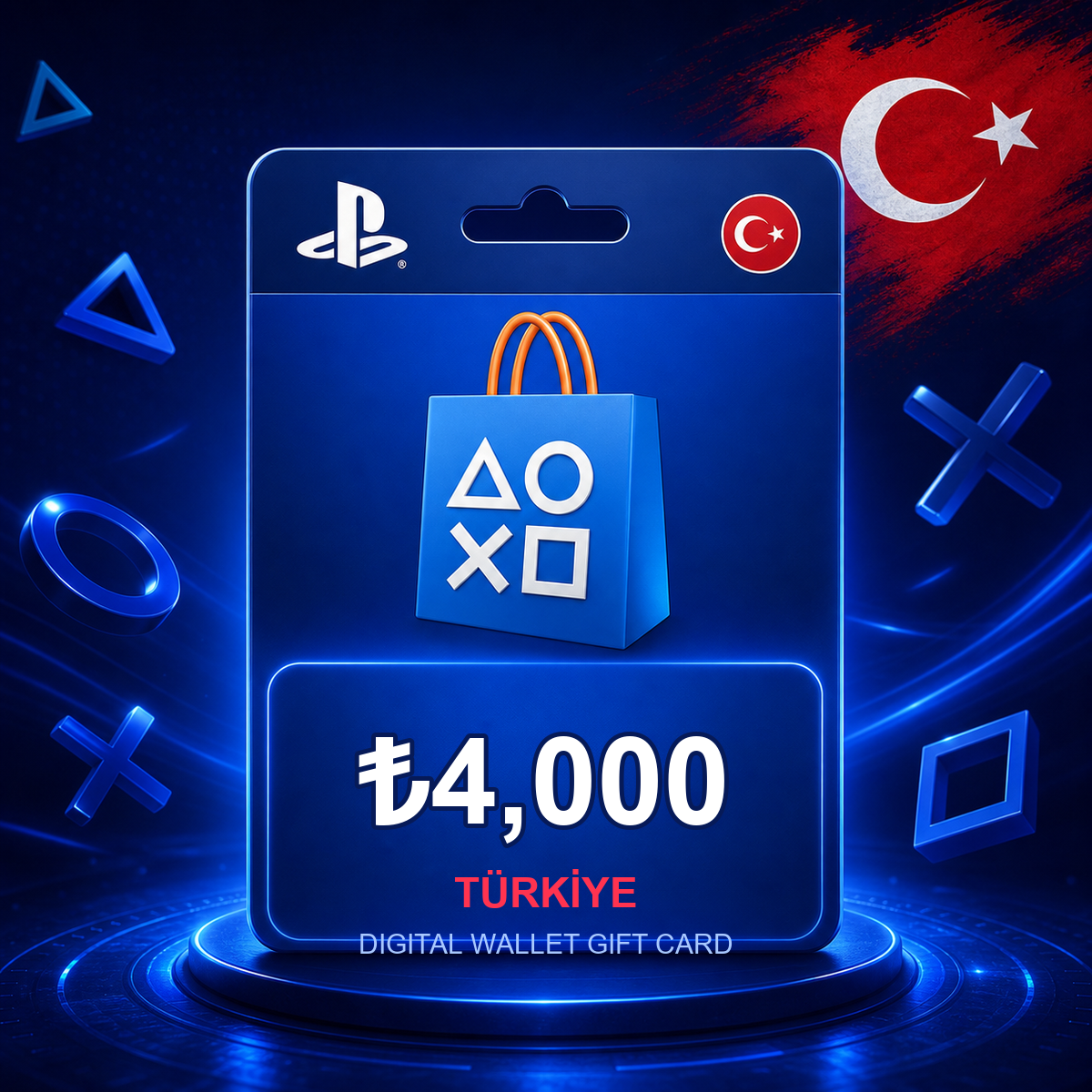 PlayStation Store Türkiye 4,000 TL Hediye Kartı