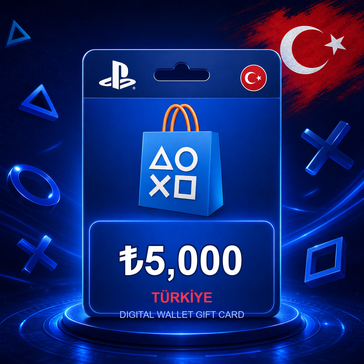 PlayStation Store Türkiye 5,000 TL Hediye Kartı